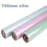 Paper Gift Wrap 700mmx5m Pastel Colour Roll - assorted